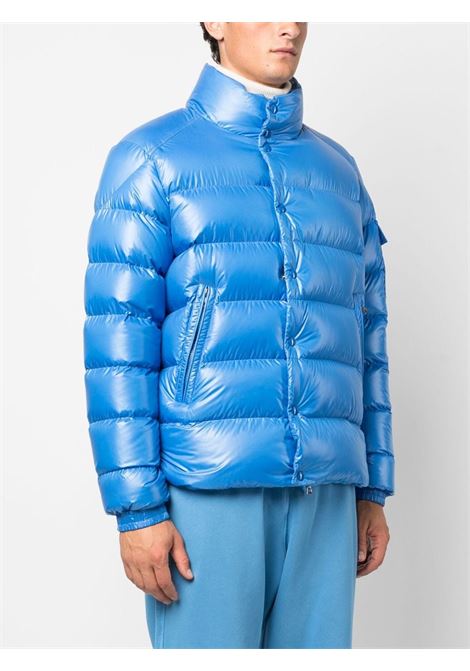 piumino Lule in piuma d'oca blu elettrico con collo a imbuto MONCLER | LULE 1A000-03-595ZJ72I
